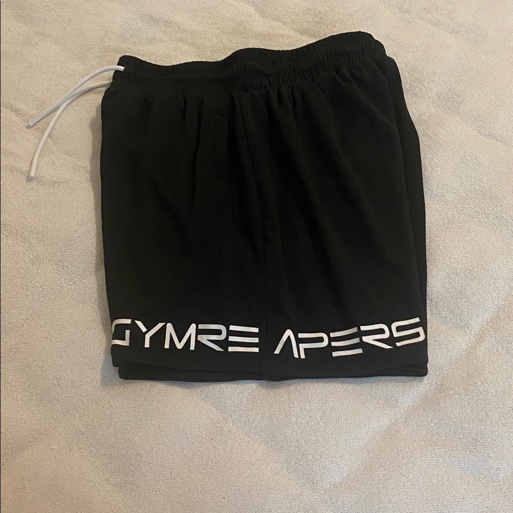Gymreapers Black Men's Shorts View 2